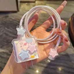 ProLook Cute Kitty Adapter Cover For iPhone Charger 18/20W with 360°Protection & With Cable Protector-picture-26