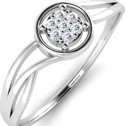 avsar Kavita 14kt Cubic Zirconia White Gold ring image 3