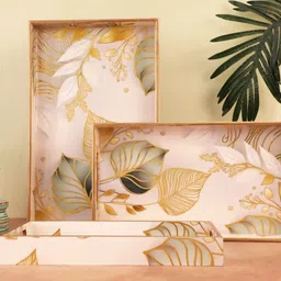 trayfi White leaf 1 Tray image 2