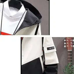 azyhub Men Colorblock Casual Jacket image 4