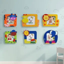 crackles Beautiful Wood Cute Cartoon Photo Frames For Children Rattle image 2