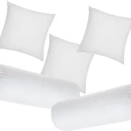 urmila creation Microfibre Bolster Pack of 5 Solid Diwan Set Of 3 Cushion & 2-picture-19