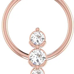avsar Apti 18kt Diamond Rose Gold Nose Wire-picture-24