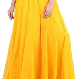 affleon Pack of 2 Women Flared Multicolor Georgette Trousers image 3