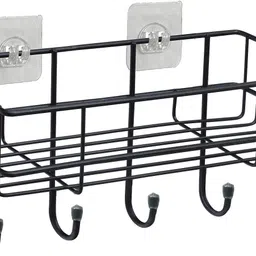 baradi Combo Of Soap Dish With Rack Shelf Stainless Steel Wall Shelf image 3
