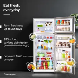godrej 472 L Frost Free Double Door 2 Star Refrigeratorwith AI Tech, Digital Inverter, And 95%+ Food Surface Disinfection image 5
