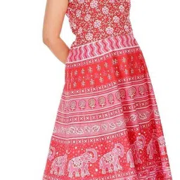 houseofcommon Women Fit and Flare Multicolor Ankle Length Dress-picture-33