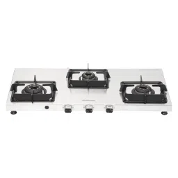 Sunflame SSS 3B AI 3 Burner Automatic Gas Stove (ISI Certified, Silver)-image-3