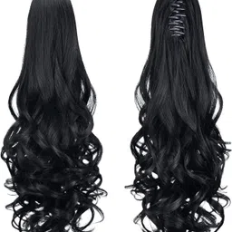 plusbeauty Extension and Wigs Synthetic Fiber Clutcher Ponytail for Instant Volume Hair Extension image 4