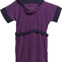 elevanto Purple-Navy Medium Bath Robe image 2