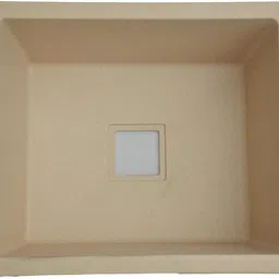 bowlsandmore 24x18x10 Inches Ivory Sand Granite Quartz Single Bowl Kitchen Sink Under Counter Basin-picture-11