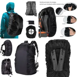 YPS Backpack Rain Cover Waterproof, Dust Proof Laptop Bag Cover, Luggage Bag Cover, School Bag Cover image 4