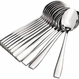 projain steel Stainless Steel Pack of 12 Heavy gauge Table Spoon Set Stainless Steel Cutlery Set image 2