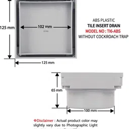 avoq Floor Plastic Push Down Strainer image 2