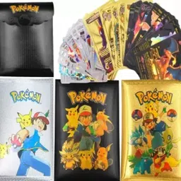 Pokemon 10 Gold, 10 Silver & 10 Black cards (Vstar Vmax V & playing Cards)-image-0