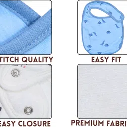 cutebloom Baby Boy Bibs for Infants & Newborns , PACK of ANY 7 PC |Feeding Bibs| image 5