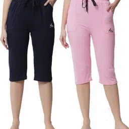 trendy world Women Multicolor Capri-picture-39