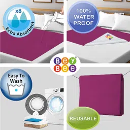 beybee Baby Bed Protector Sheet, Baby Waterproof Sheet, Baby Dry Sheet Pack Of 3 image 4