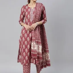 the z kara Ritu Printed Kurta, Salwar & Dupatta Set image 1