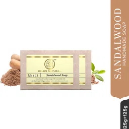 khadi natural Herbal Sandalwood Soap image 2