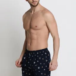 van heusen Men Navy Printed Elasticized Waistband Printed Boxer Shorts Printed Men Boxer image 3