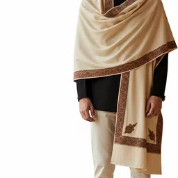 MUFFLY Wool Embroidered Men Shawl-picture-21