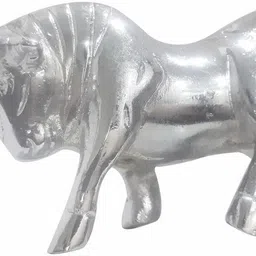 wheetoykart Bull Style Bike Styling Emblem Logo for Bullet Bikes (Chrome, 1 PC) Bike Fairing Kit image 1