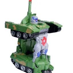 shyam dmr Transforming Military Tank Robot Musical & Lighting Toy image 2