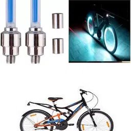 vyantr Cycle Steel, Plastic Tyre Valve Cap For MIG 24T LED Front Rear Light Combo image 1