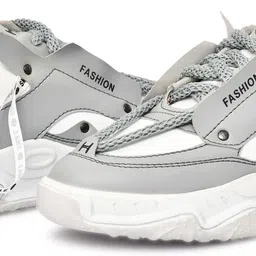 frencho E4_GREY Slip On Sneakers For Men image 4