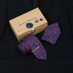 LOUIS STITCH Silk Cufflink & Tie Pin Set-picture-17