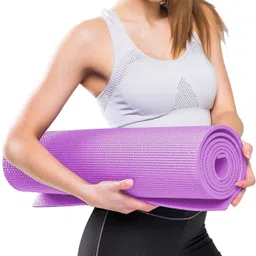 bloomtex Anti Skid100%EVA Eco Friendly Exercise Mat for Gym Workout Fitness for Men & Women Purple 6 mm Yoga Mat-picture-41