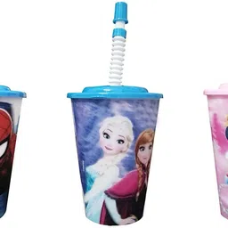 movik Set of 3 Sipper Glass with Straw for Kids Multi Color, Pack of 1-picture-18