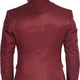 trulyfeb Men Solid Single Breasted Formal Blazer image 2