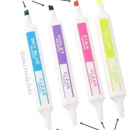 artistery Double Head Erasable Highlighter Pens Chisel Tip image 3