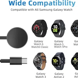 DAZHWA Sasmung Watch Charger Fast Magnetic Wireless Dock for All QI Galaxy Watch Charging Pad image 3