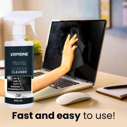 VRPRIME Laptop Screen Cleaning Kit 500ml with Microfiber Cloth | 5 in 1 Screen Cleaner for Computers, Gaming, Laptops, Mobiles image 5