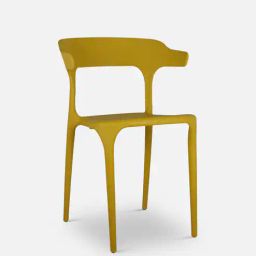 casacraft from pepperfry Emma Plastic Cafe Chair in Yellow Colour-picture-31