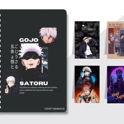 craft maniacs ANIME DIARY & 4 MAGNETIC BOOKMARKS A5 Diary RULED 160 Pages-picture-10