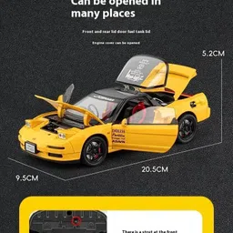 zhask 1/22 Scale Hoinda Acura NSX NA1 Sport Alloy Diecast Model Car image 2