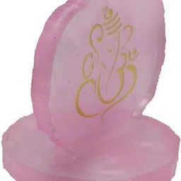 tanishka Lord Ganesha Figurine, Pink Color Spiritual Style Theme, Matte Finish Decorative Showpiece - 12 cm image 3