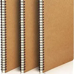 eusoar B5 3 Pack 120 Pages Hardcover Kraft Lined College Ruled Travel Writing Notebooks B5 Notebook Ruled 120 Pages-picture-19