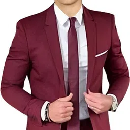 humjoli mens wear Men Solid Single Breasted Casual, Formal, Party, Festive & Wedding Blazer-picture-21