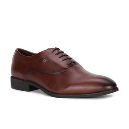 Blackberrys Men Red Solid Leather Formal Oxford-picture-3