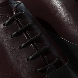 Rapawalk Burgundy & Black Handcrafted Standard Width Leather Oxfords image 5