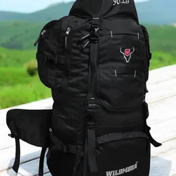 wildmoda 90L Camping Rucksack with Shoe Compartment & Laptop Pocket Rucksack- 90 L-picture-16