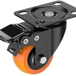 hinglaj Castor Wheels Heavy Duty Furniture Pads Office bed wheels Moving Caster Braking and Locking Furniture Caster image 4