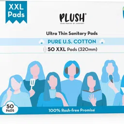plush XXL U.S.Cotton Sanitary pads for heavy flow|Rashfree pads- 320mm Sanitary Pad-picture-35