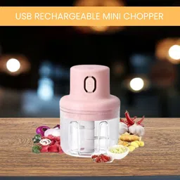 sacro Mini Rechargeable Chopper, Electric Chopper for Onion, Garlic and VegetableC444 Electric Vegetable & Fruit Chopper-picture-17