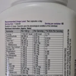 vestlge HAIR,SKIN & NAIL CAPSULES (PACK OF 1) image 2